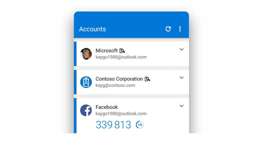 Microsoft Authenticator prikazuje šestoznamenkasti kod koji se često mijenja radi provjere prijave