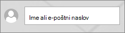 Polje za vnos avtorja strani