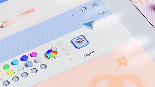 Microsoft Paint 的 3D 渲染。